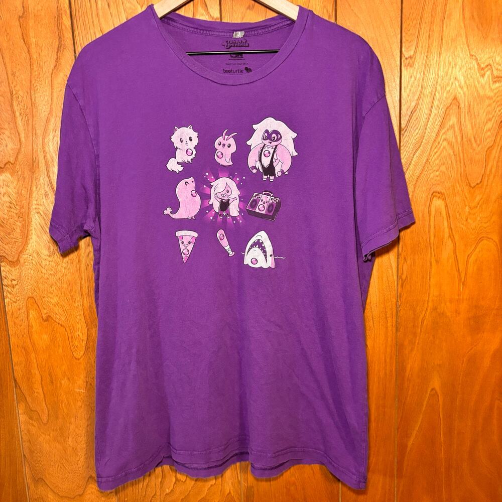 Cartoon Network Men’s Graphic T Shirt Purple Tee Top Size XL Adult Vintage Style